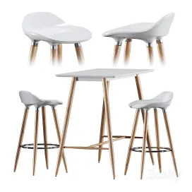 Bar table chair jysk bryne bessho